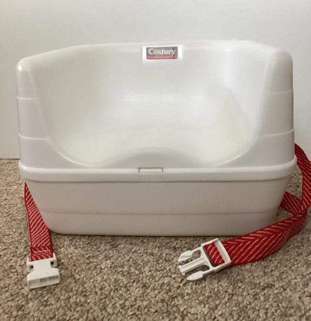 Child Booster Seat Dual Height Durable Plastic Restaurant Quality Chair Strap