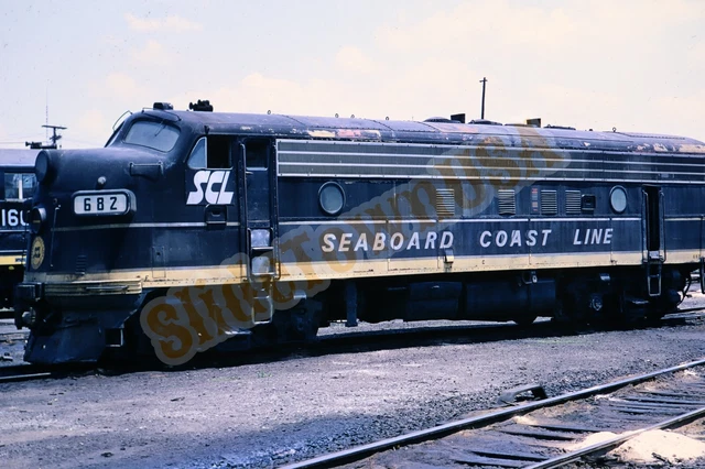 Vtg 1973 Train Slide 682 SCL Seaboard Coast Line Railroad X3M064