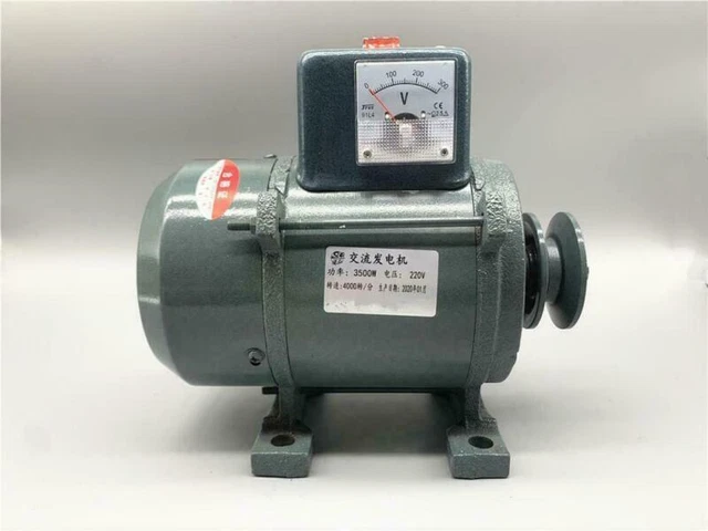 Generador de alta potencia 3500W 5000W tipo polea imán permanente generador de iluminación