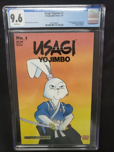 Usagi Yojimbo #1 Stan Sakai Fantagraphics 1987 1st Solo Title 1st Print CGC 9.6