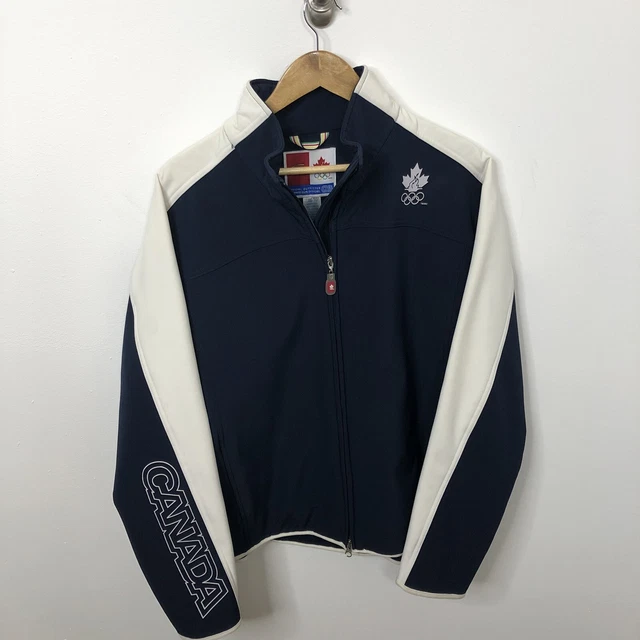 HBC Olympic Canada XL Woman Soft Shell Blue Jacket