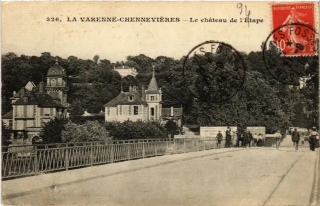 CPA AK La VARENNE - CHENNEVIERES - Le chateau de l'Étape (519872)