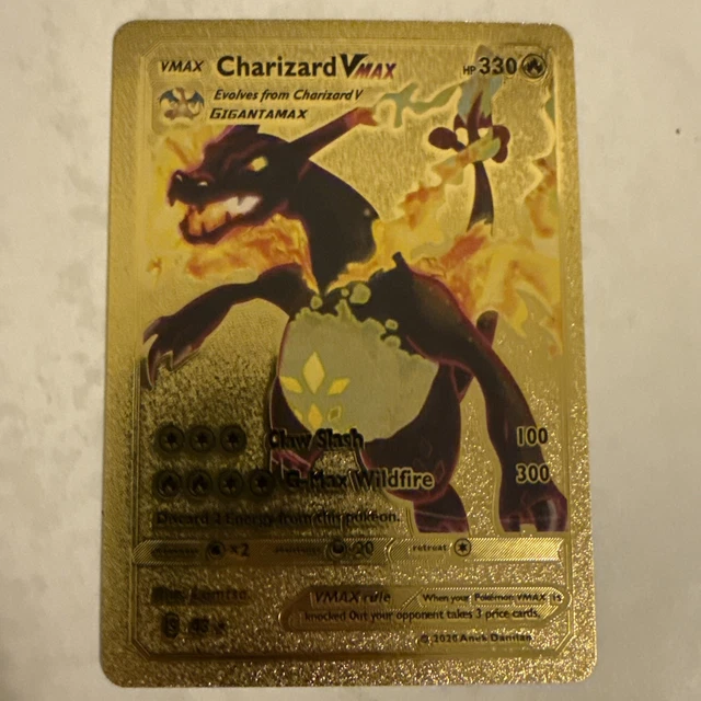 gold foil fan art pokemon cards impulse bought my first gold foil card I found for $1 at an antique store, but im having trouble finding too much information about it online. can anyone tell me anything about