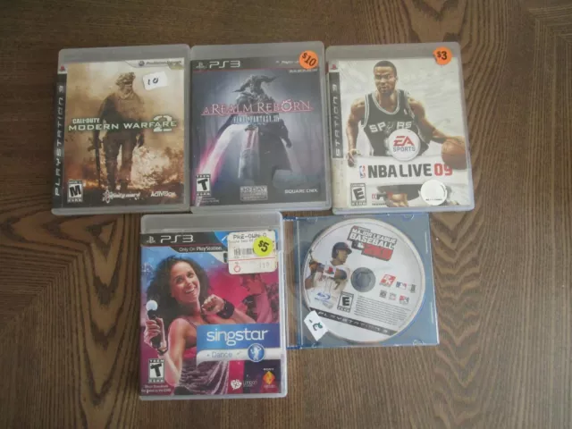 set of 5 PS3 PlayStation 3 games variety
