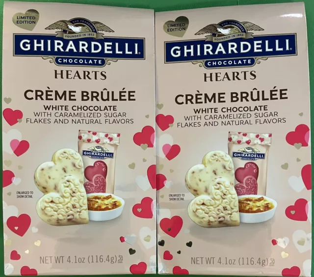 Ghirardelli White Chocolate Creme Brulee Candy 2x 4.1 oz Bags= 8.2 oz 10/31/2024