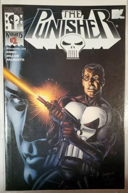 The PUNISHER #1 Dynamic Forces variant w/COA, Marvel Knights, Garth Ennis, NM-