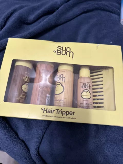 Sun Bum Hair Tripper 5 pc Travel Set Shampoo Conditioner 3 in 1 Combo