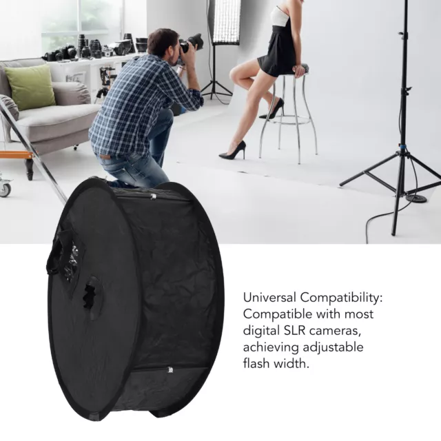 Ring Flash Softbox 17in Flash Diffuser Foldable Portable With Carrying Bag P EOB