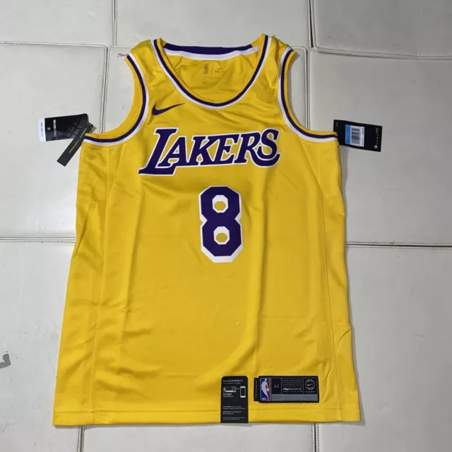 Men's Los Angeles Lakers Kobe Bryant #8 Nike White Swingman NBA Jersey -  Icon Edition