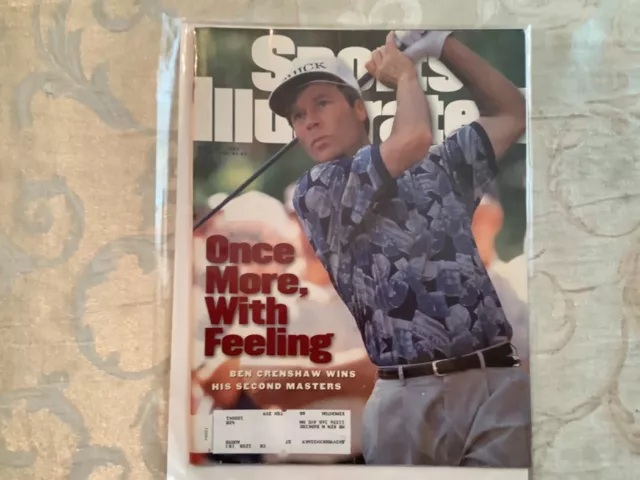 Sports Illustrated April 17 1995 Masters Ben Crenshaw Tiger Woods Boston Garden