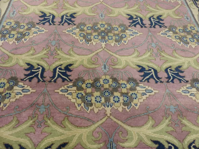 9'x12' New Pink William Morris Hand Knotted wool Arts & crafts Oriental area rug 9'x12' New Pink William Morris Hand Knotted wool Arts & crafts Oriental area rug