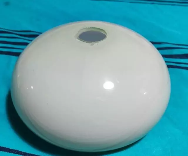 ancien petit  dessus de lampe applique ou  suspension  en opaline verte