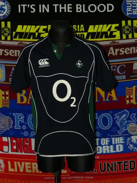 4/5 Ireland adults S 2007 away canterbury rugby union shirt jersey trikot