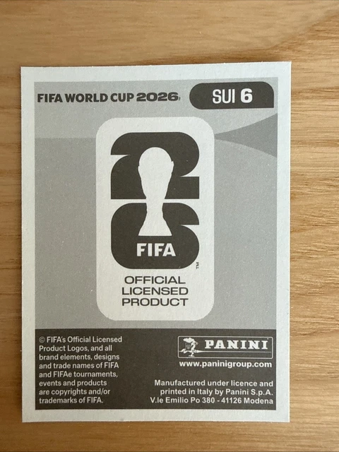 PANINI FIFA WORLD Cup 2026 Sticker Nico Elvedi Switzerland SUI6 1 17 panini-fifa-world-cup-2026-sticker-nico-elvedi-switzerland-sui6-1-17