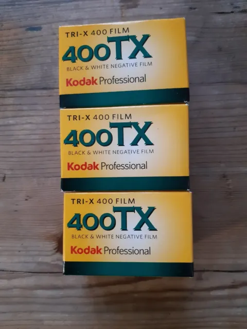 lot de 3 pellicules Kodak tri x 400 36poses