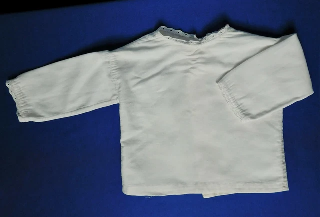 Gilet flanella bambino vintage ricamo top antico abbigliamento bambino fatto a mano H