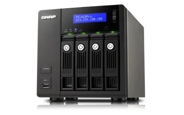 QNAP TS-469 Pro High-performance 4-bay NAS server w/ 16TB (4 x 4TB) WD Pur HDD