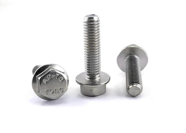 10 boulons tête héxagonale inox 8 x 50 mm