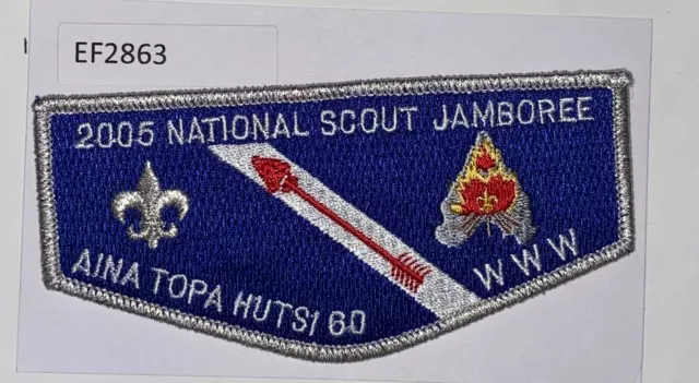 Boy Scout OA Flap Aina Topa Hutsi Lodge 60 2005 National Jamboree