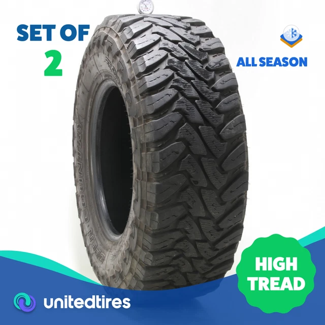 Set of (2) Used LT 315/70R18 Toyo Open Country MT 127/124Q - 12-13.5/32