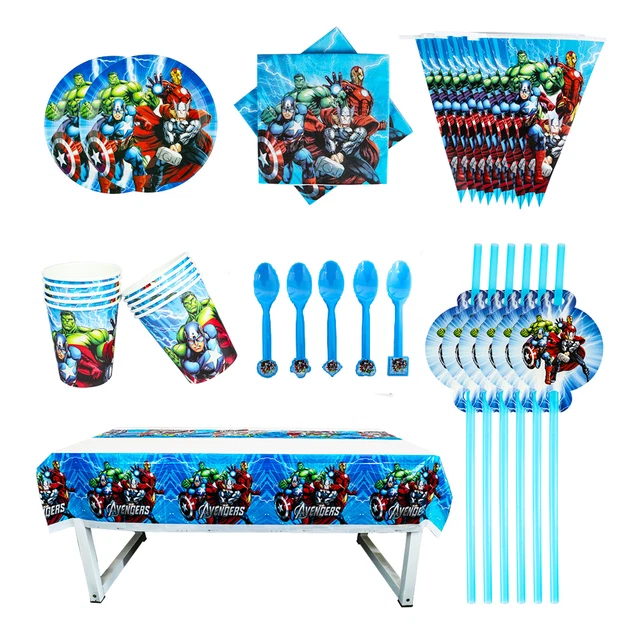 MARVEL AVENGERS PARTY Tableware Birthday Party Decoration Supplies