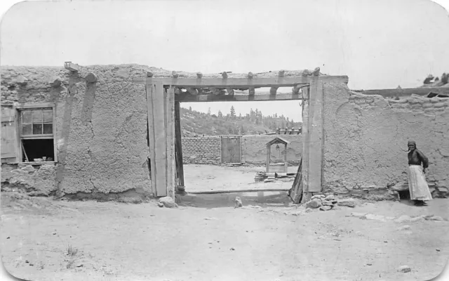 H71/ Foreign Postcard Mexico RPPC c1910s Adobe Homes Native 92