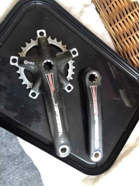 FSA Team Issue Carbon Road Kurbelsatz Octalink - Dreifachkettensatz