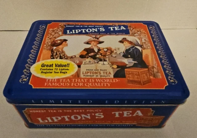 Vintage Lipton’s Tea Limited Edition Tin Cannister
