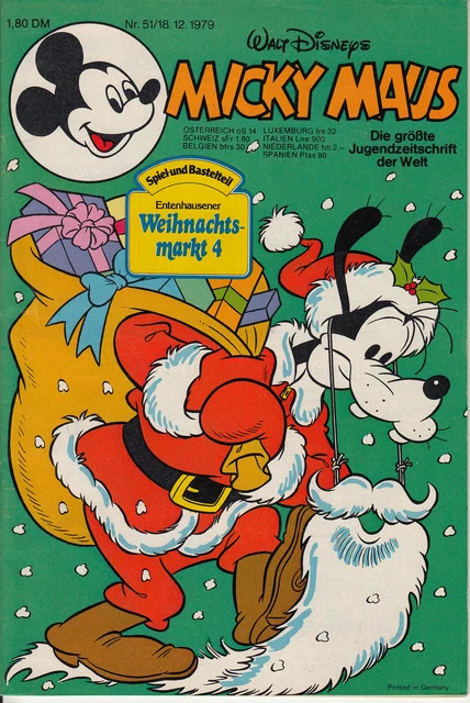Micky Maus : 1979 Nr. 51 (1) sehr guter ZUSTAND mit BEILAGE + Sammelmarke