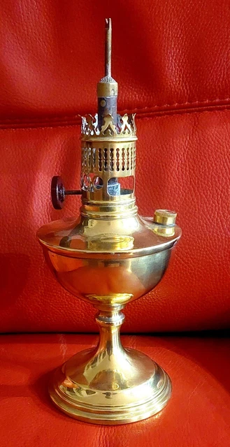 LAMPE TEMPÊTE ANCIENNE TITO LANDI 42, excellent état, verre gravé d