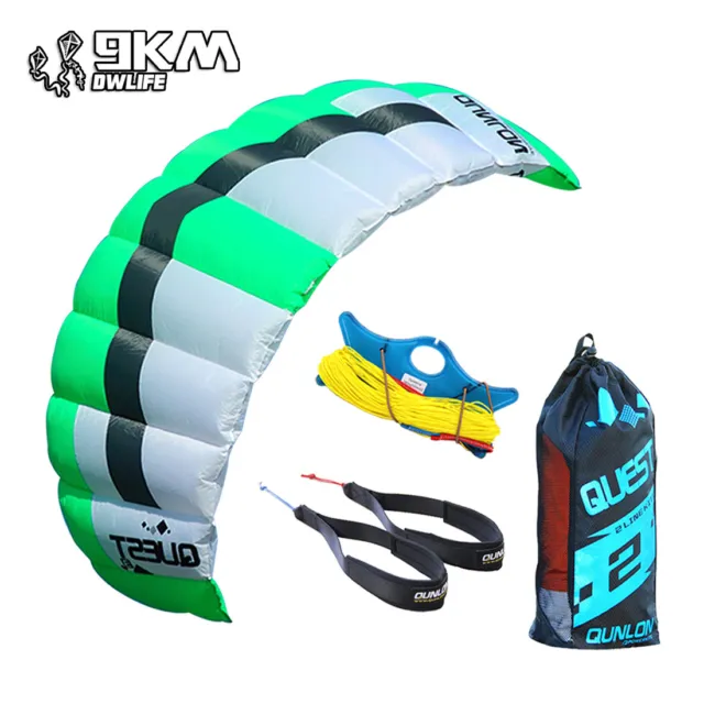 9KM 3㎡ 2 Line Traction Kite Trainer Kite Power Kite Professional Outdoor Flying