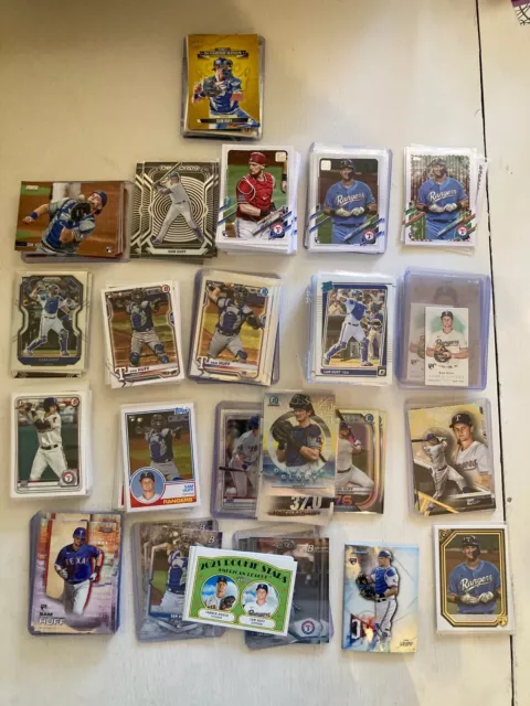 2021 Sam Huff Rookie Investor lot (301) Topps Bowman  Refractor Mojo Rangers Rc