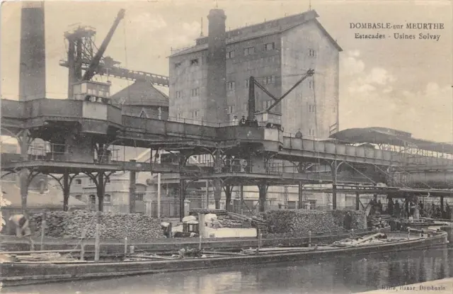 Cpa 54 Dombasle Sur Murthe Stacades Factories Solvay