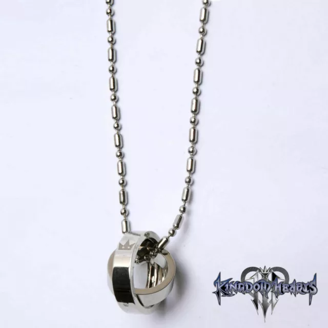 NEW Kingdom Hearts 2 Crown Rotating Ring Pendant Key Blade Necklace Hot
