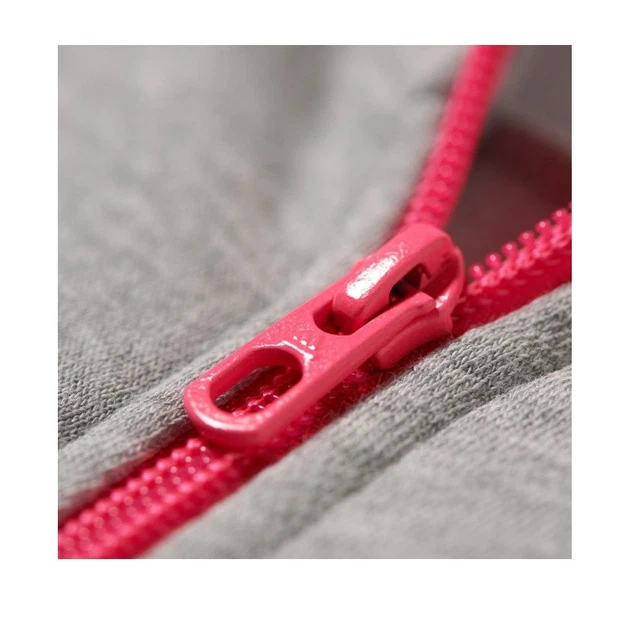 Felpa con cappuccio Adidas Ragazze LG RI Cerniera Intera Junior Gioventù - Grigio/Rosa M66845 4