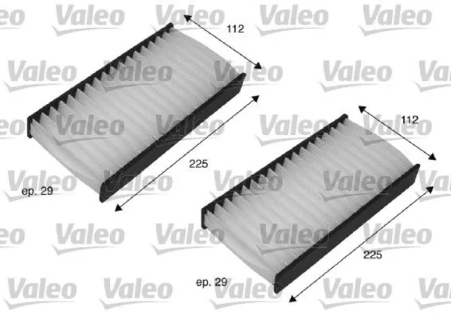 VALEO Innenraumfilter Pollenfilter Filter Innenraumluft VALEO ESSENTIAL 698735