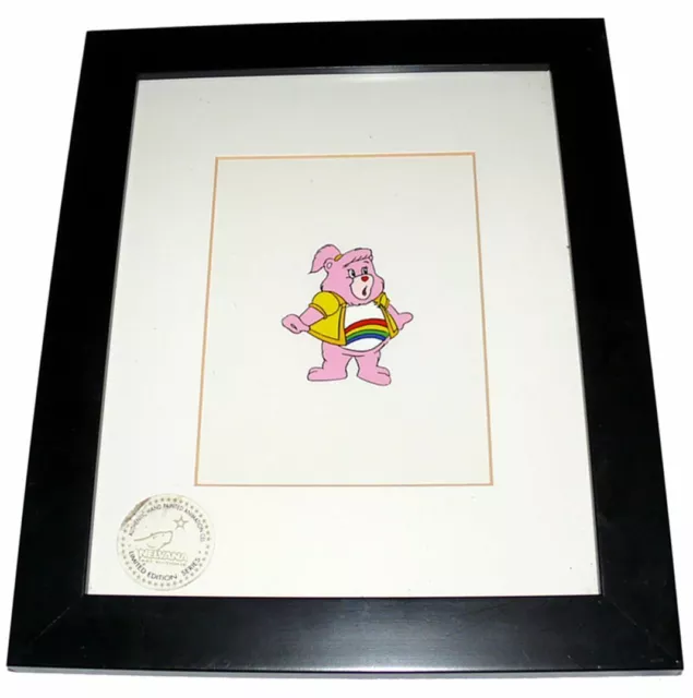 Care Bears Cheer Bear Production Animation Cel Rainbow Nelvana LE OOAK COA Rare