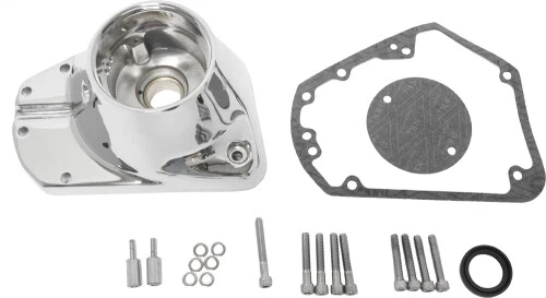 HARDDRIVE CAM COVER W/HARDWARE &amp; GASKET CHROME PLATED (68-184) 820-51582