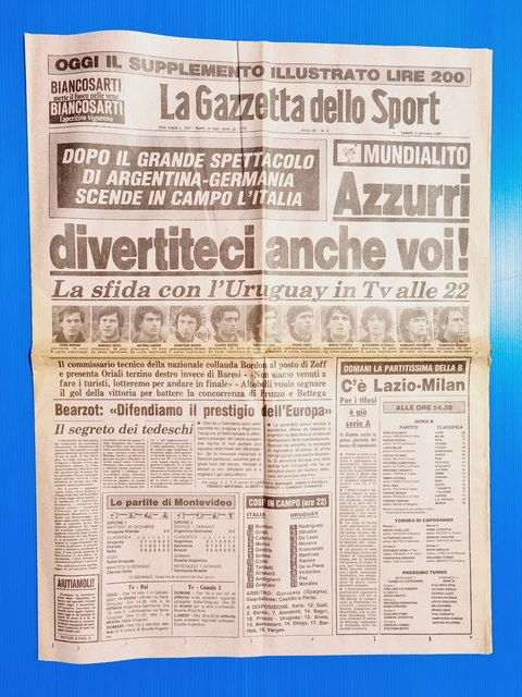 LA GAZZETTA DELL SPORT illustrata 11 1981 rivista Milan Inter