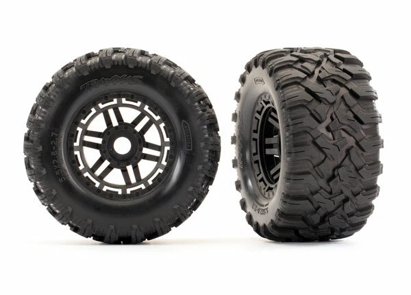Gomme Traxxas Talon 2.8 Su Cerchi Cromati Neri - Hex 12mm Per Modellini RC - Foto 9