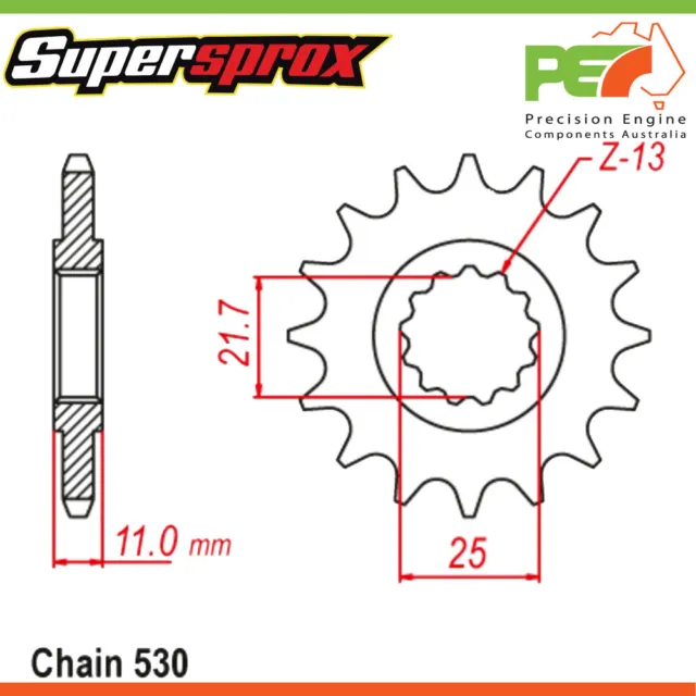 Brand New * Supersprox * Front Sprocket To suit YAMAHA FZ6N 600cc