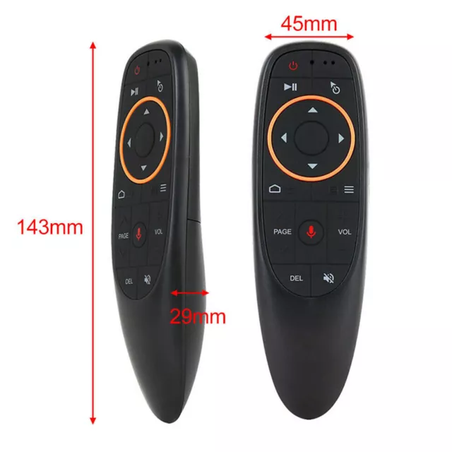 Télécommande vocale G10S 2,4 GHz souris à air sans fil pour Android TV Box 2