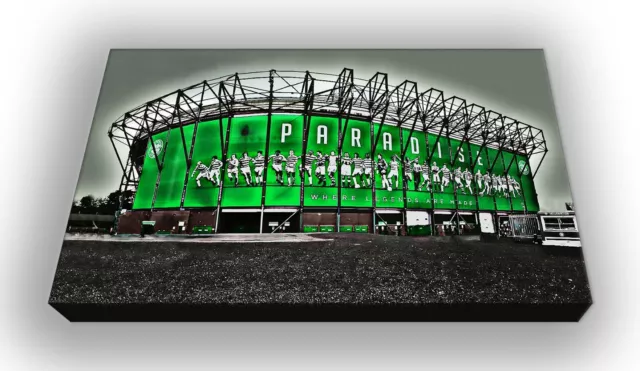Celtic FC - Parkhead - Stylized Picture - Wall Hanging Box Canvas 64x41cm