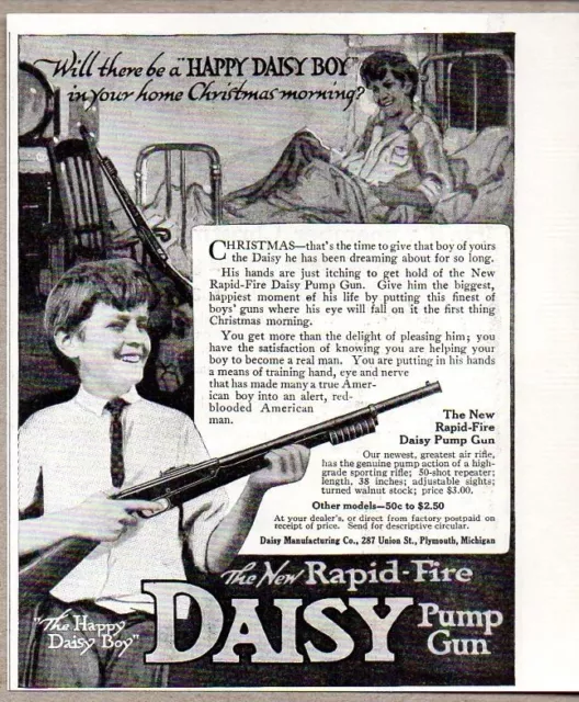 1915 Print Ad Daisy Rapid Fire BB-Guns Daisy Mfg Plymouth,MI
