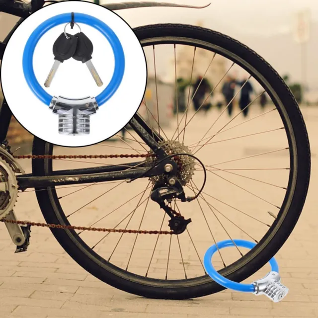 Serratura ad anello serratura bicicletta con chiave serrature bicicletta serratura per cavi