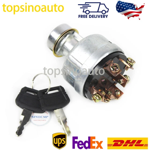 STARTER KEY IGNITION Switch with 6 PinsParts for Hitachi Excavator