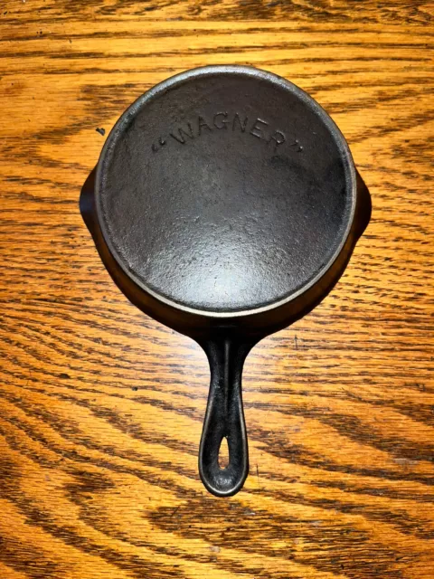 Wagner Ware Cast Iron Toy Skillet Arc Logo Salesman Sample Nice!