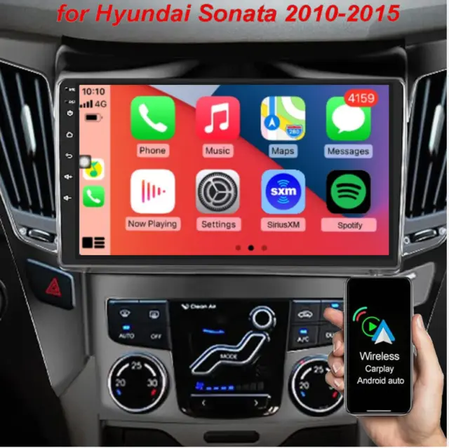 Apple Carplay Car Stereo Radio Android 12 GPS Navi for Hyundai Sonata 2011-2015