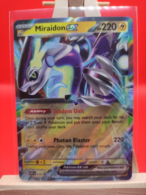 Miraidon ex SVP028 Scarlet & Violet Ultra Rare Holo Promo Pokemon Card * New *