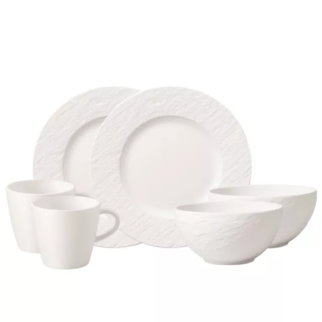 Villeroy & Boch Manufacture Rock blanc Frühstücksset 6-tlg.